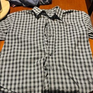 Van Heusen Black and White Checkered Shirt